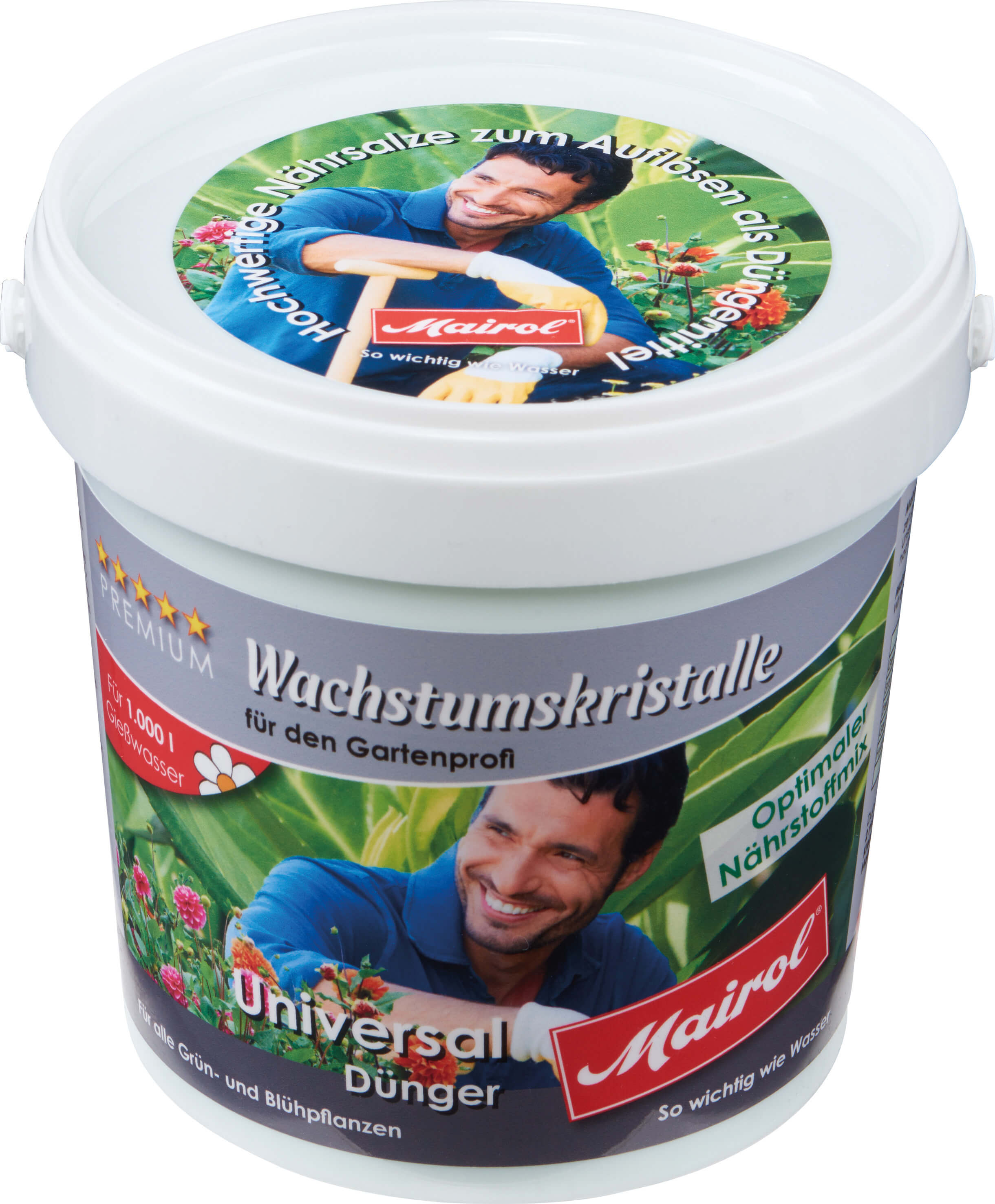 Universaldünger-Salz MAIROL, 1 KG Dose oder Beutel reicht für 1000 Liter Gießwasser