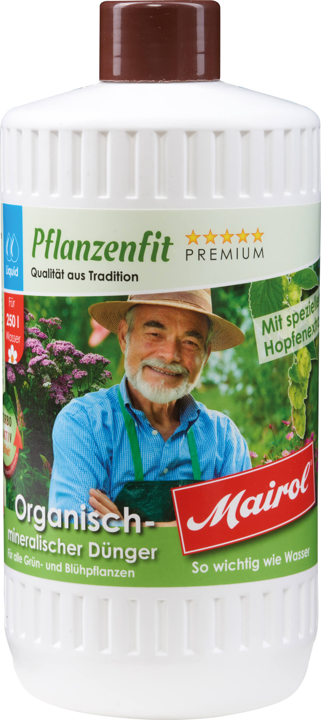 Organisch-mineralischer Dünger Flüssig MAIROL, 1 Liter Flasche reicht für 250 Liter Gießwasser
